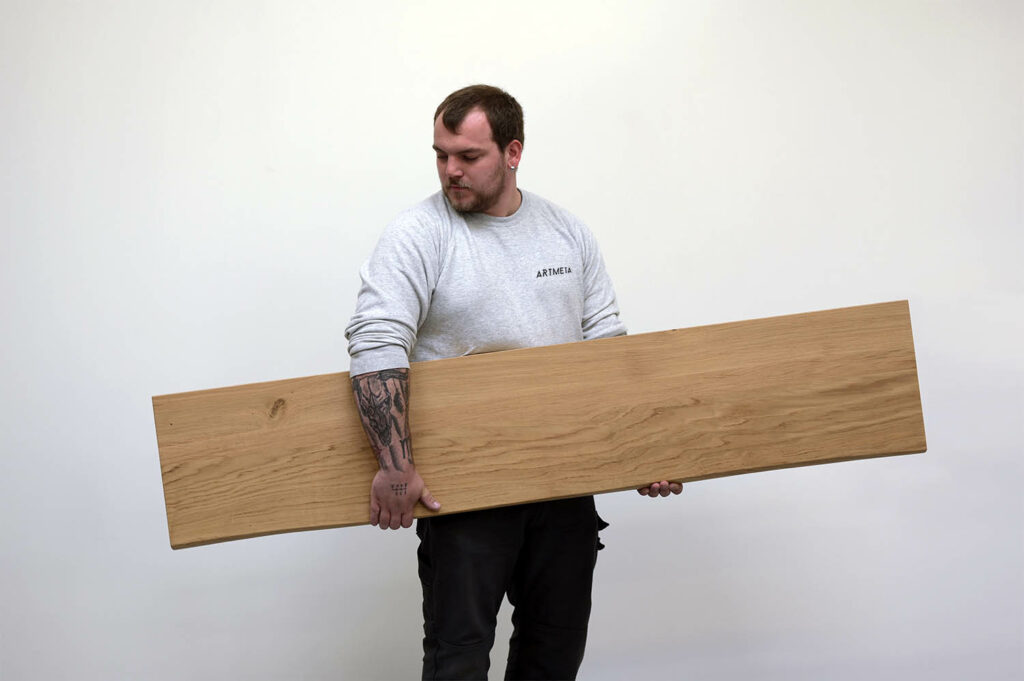 planche étagère en bois massif de chêne