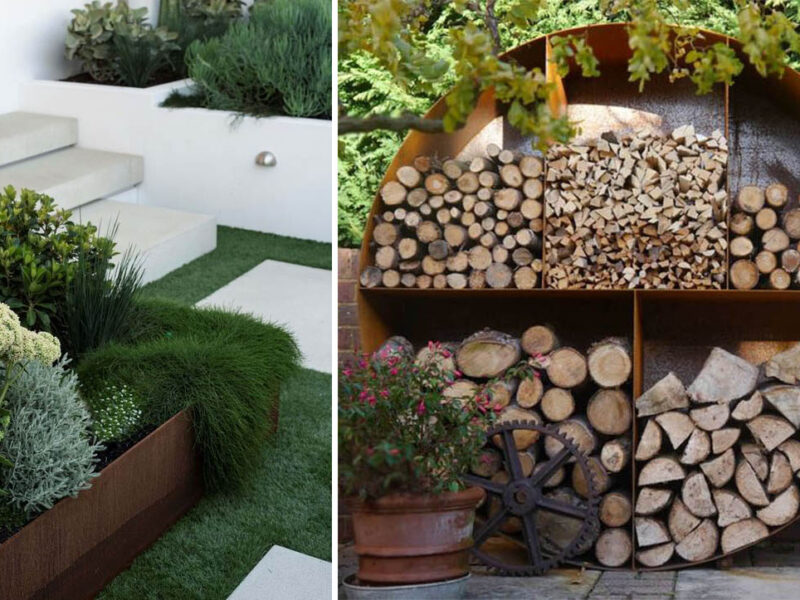 L&rsquo;acier corten au jardin