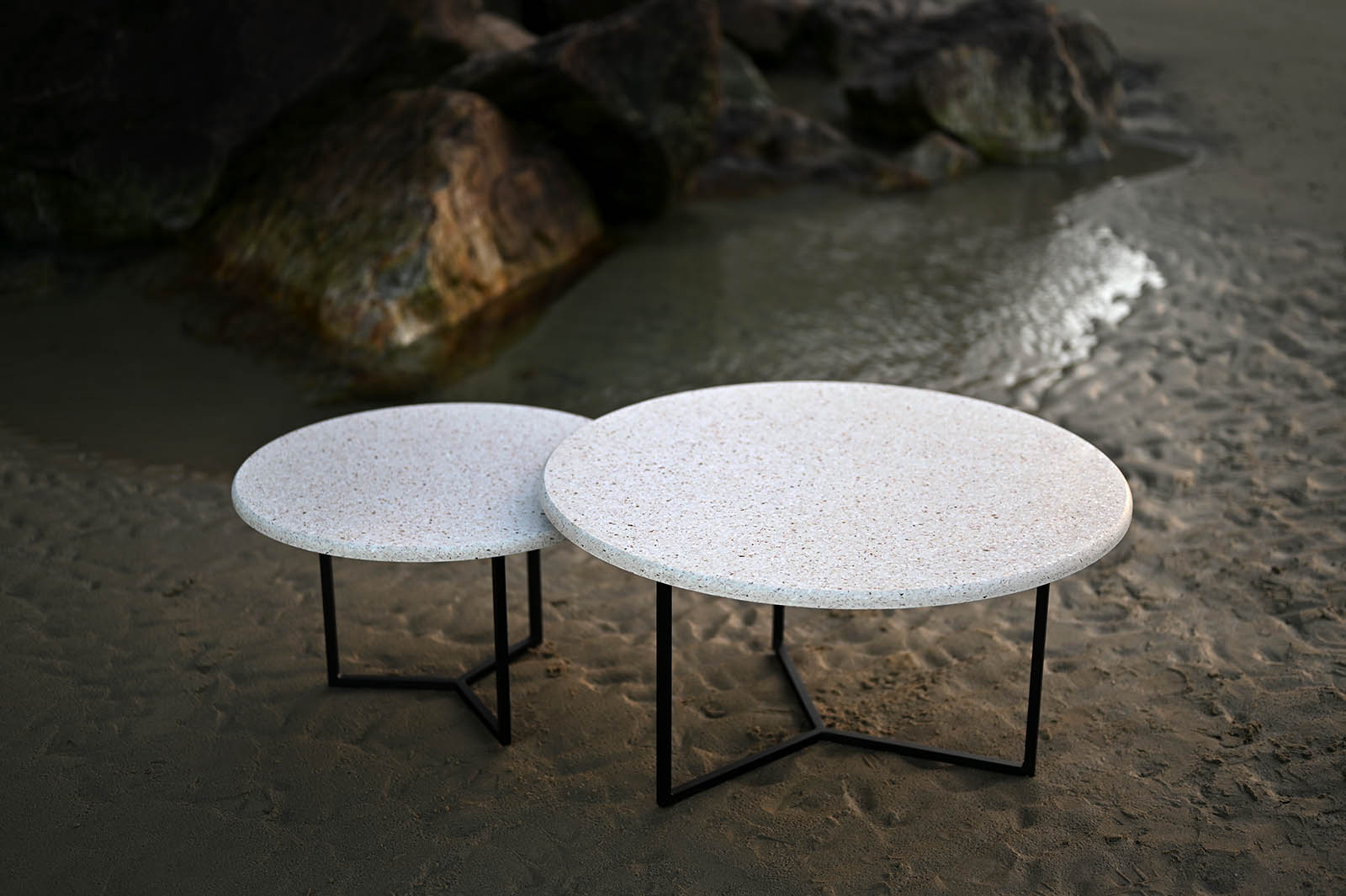 Duo-tables-basses-coquillage-en-terrazzo-marin-1C