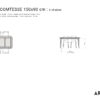 Table ceramique Comtesse 150x90 plans avec chaises et fauteuils copie Table en céramique 150x90 cm 4 à 6 personnes