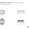Table ceramique Comtesse 180x90 plans avec chaises et fauteuils copie Table en céramique 180x90 cm 6 à 8 personnes