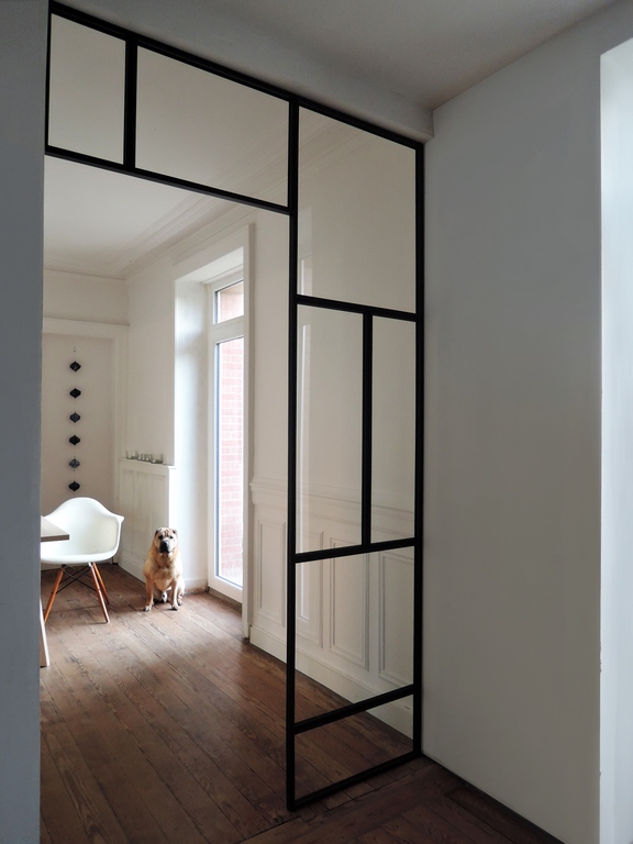 Verrière Mondrian N°31 en acier sur mesure