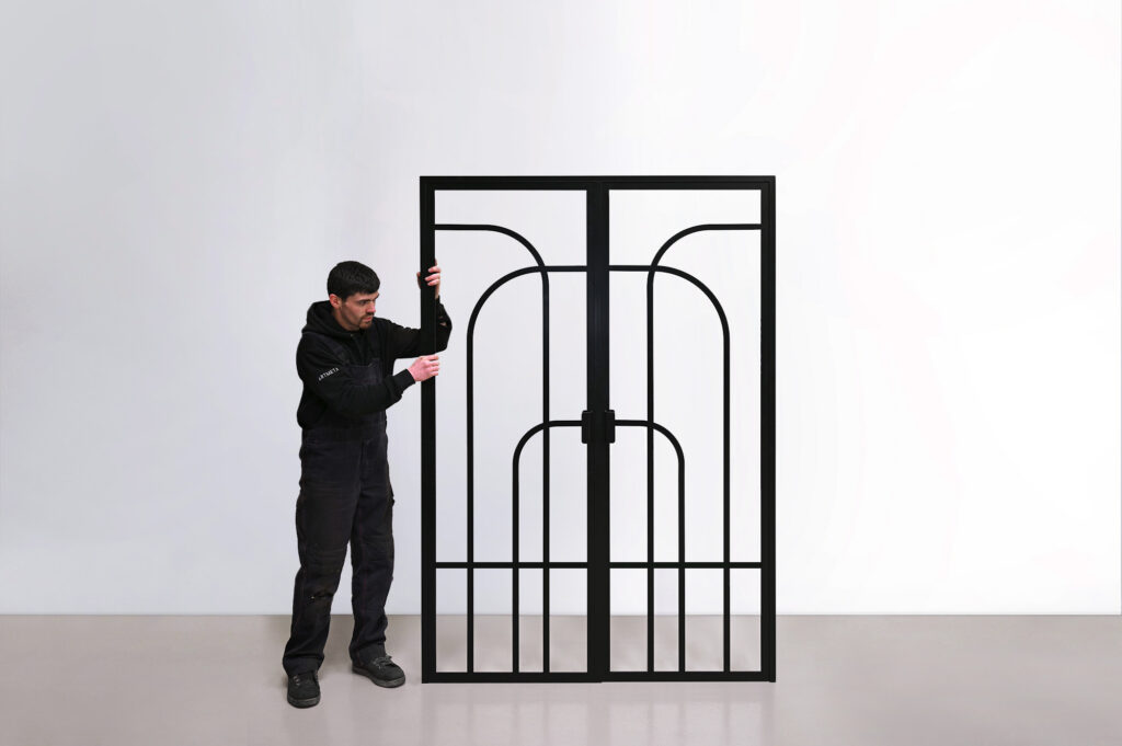 Double porte verrière N°84 en acier et sur mesure / Fabrication artisanale