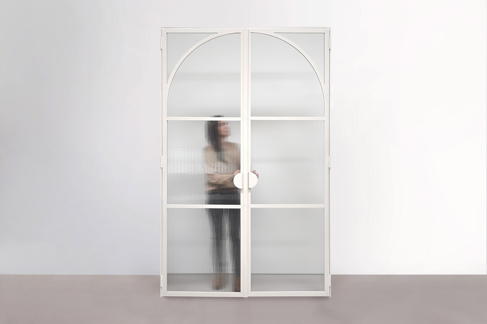 Double porte verrière N°82 en acier et sur mesure / Fabrication artisanale française ARTMETA