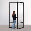 Double porte en acier sur mesure 4 verres N 83