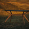 Table céramique pied bois Papillon Table céramique pied bois Papillon