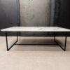Table basse en céramique dekton Trance pieds en acier