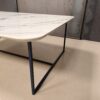 Table basse en céramique dekton Trance pieds en acier