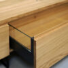 Meuble tv vitrine acier et bois massif sur mesure ARTMETA 2 compressée Meuble tv Vitrine 270 cm acier et bois massif