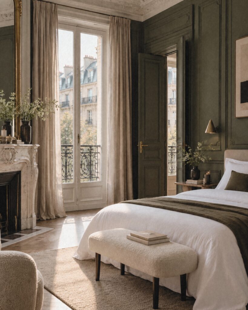 intérieur style haussmannien chambre